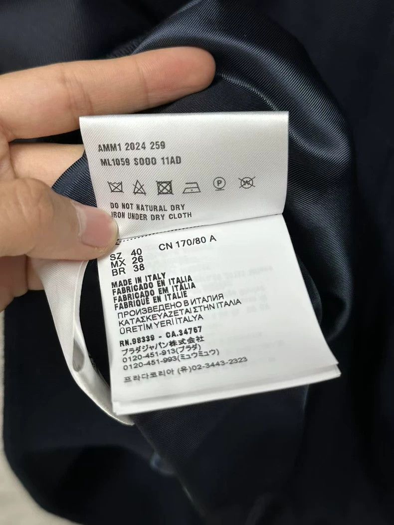 Miu Miu Miumiu Blue Jacket with Pockets Size US M / EU 48-50 / 2 - 7 Thumbnail