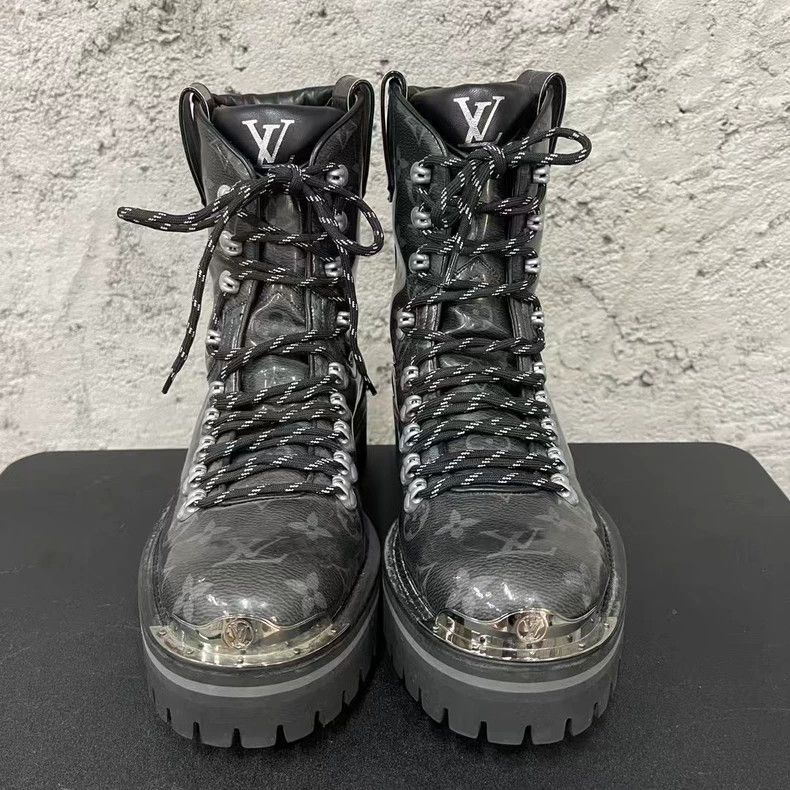Louis Vuitton Louis Vuitton Black Lace-Up Boots Size 6.5 Size US 6.5 / EU 39-40 - 6 Thumbnail