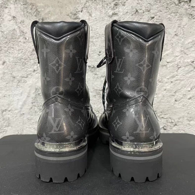 Louis Vuitton Louis Vuitton Black Lace-Up Boots Size 6.5 Size US 6.5 / EU 39-40 - 3 Thumbnail