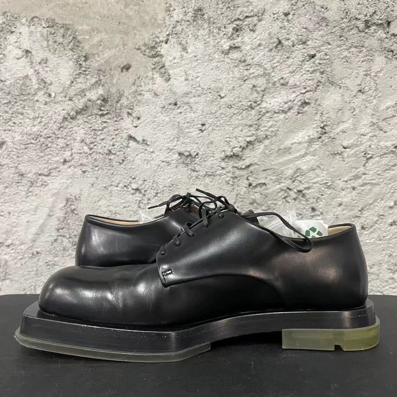 Bottega Veneta Bottega Veneta Black Derbie Leather Shoes Size US 7 / EU 40 - 5 Thumbnail