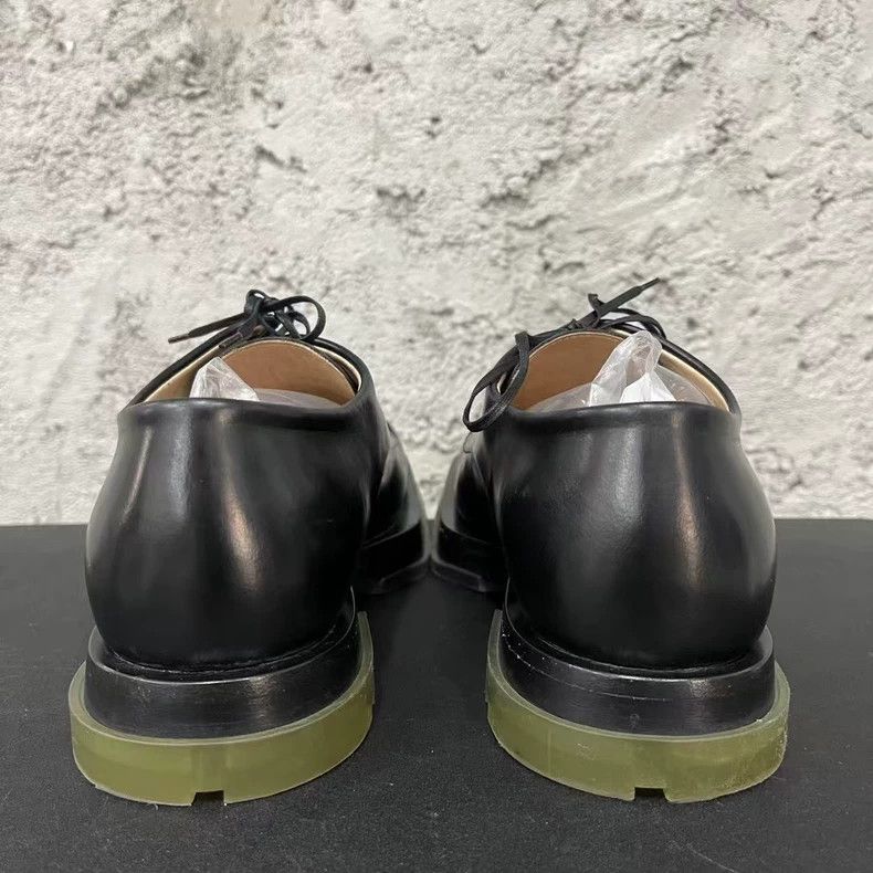 Bottega Veneta Bottega Veneta Black Derbie Leather Shoes Size US 7 / EU 40 - 3 Thumbnail