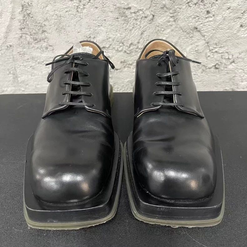 Bottega Veneta Bottega Veneta Black Derbie Leather Shoes Size US 7 / EU 40 - 6 Thumbnail
