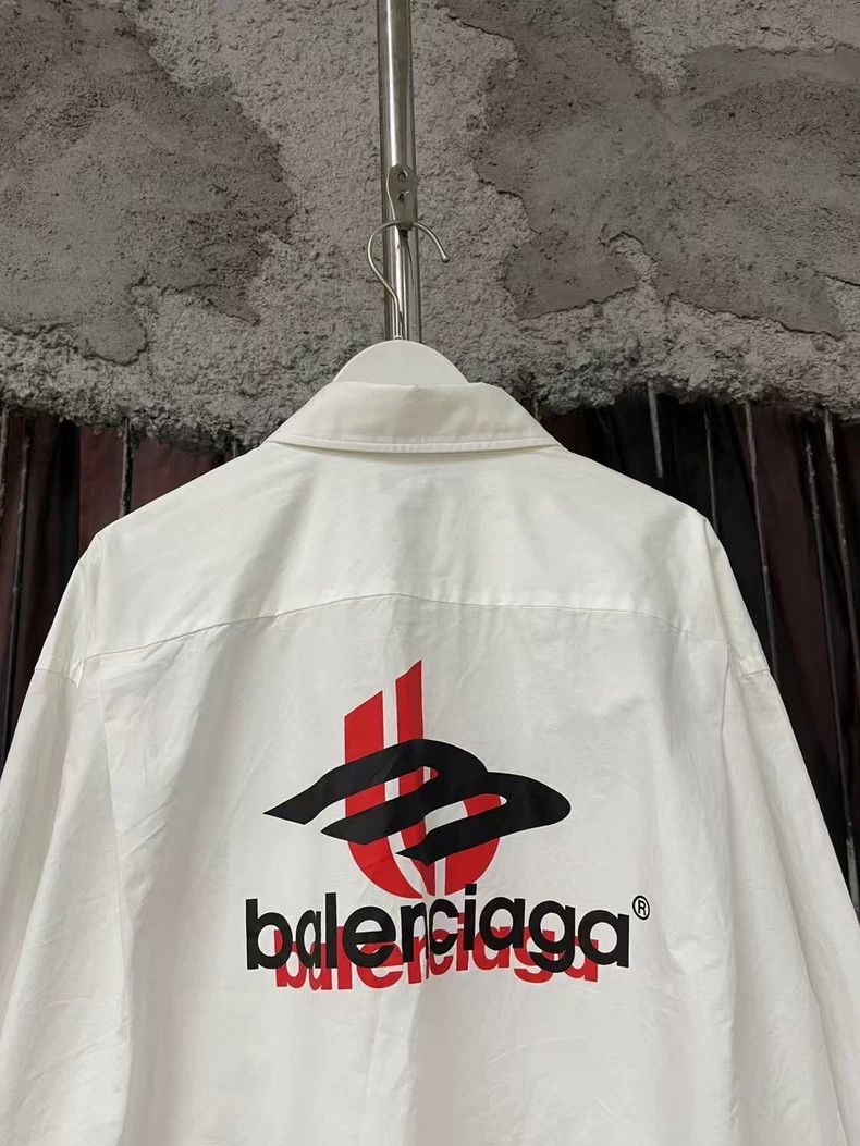 Balenciaga Balenciaga White Long Sleeve Shirt Size US M / EU 48-50 / 2 - 3 Thumbnail