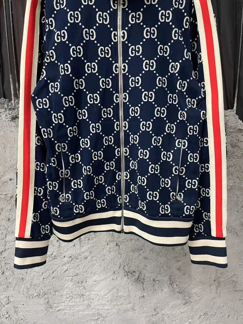 Gucci Gucci Full Logo Jacket in Navy Blue Size US M / EU 48-50 / 2 - 4 Thumbnail