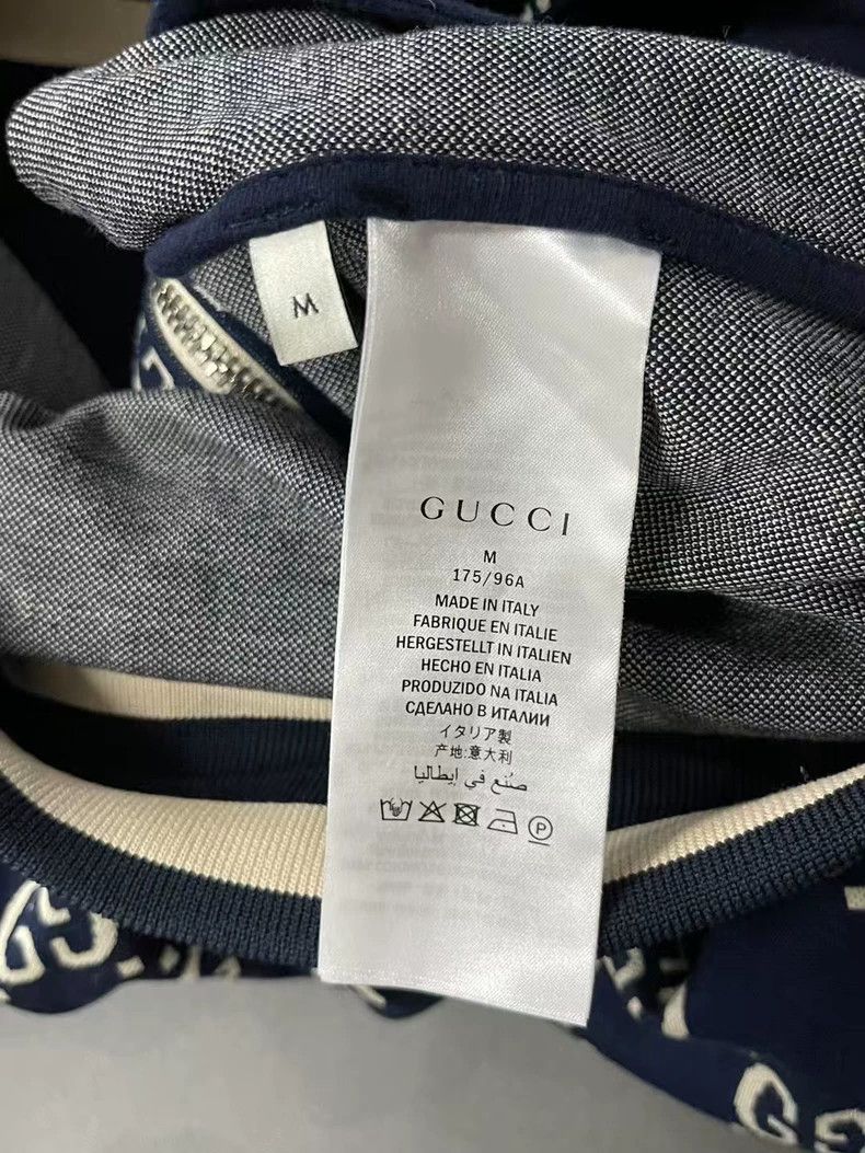 Gucci Gucci Full Logo Jacket in Navy Blue Size US M / EU 48-50 / 2 - 7 Thumbnail