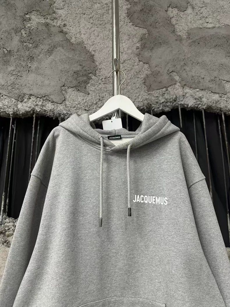 Jacquemus Jacquemus Gray Hoodie Sweatshirt Size L Size US L / EU 52-54 / 3 - 3 Thumbnail