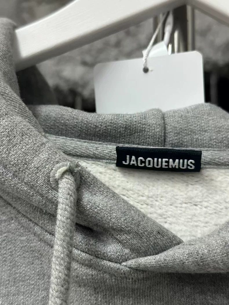 Jacquemus Jacquemus Gray Hoodie Sweatshirt Size L Size US L / EU 52-54 / 3 - 6 Thumbnail