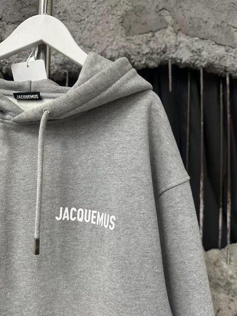 Jacquemus Jacquemus Gray Hoodie Sweatshirt Size L Size US L / EU 52-54 / 3 - 5 Thumbnail