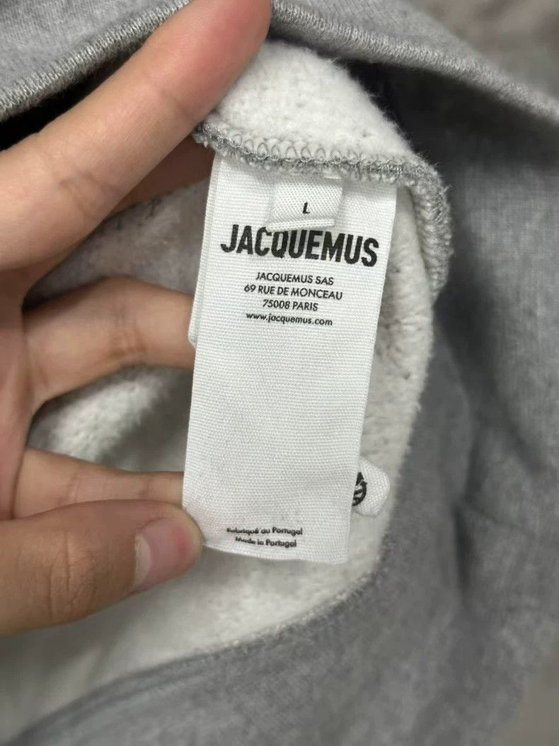 Jacquemus Jacquemus Gray Hoodie Sweatshirt Size L Size US L / EU 52-54 / 3 - 7 Thumbnail