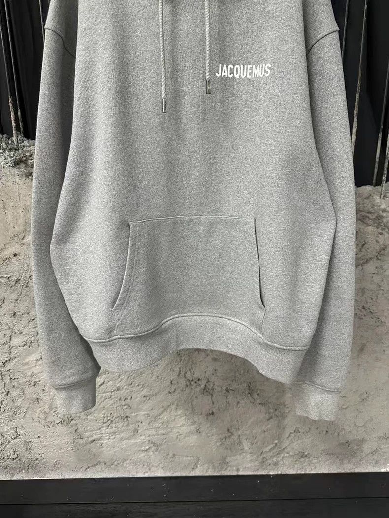 Jacquemus Jacquemus Gray Hoodie Sweatshirt Size L Size US L / EU 52-54 / 3 - 4 Thumbnail
