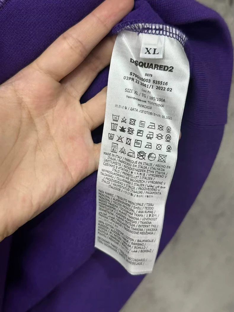 Dsquared2 Dsquared2 Purple Hoodie with Icon Graphic Size US XL / EU 56 / 4 - 7 Thumbnail