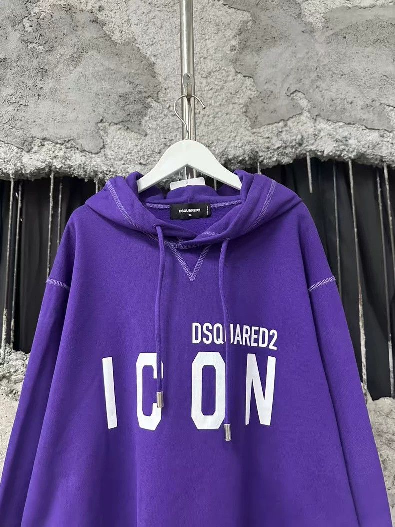 Dsquared2 Dsquared2 Purple Hoodie with Icon Graphic Size US XL / EU 56 / 4 - 3 Thumbnail