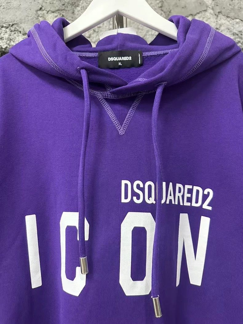 Dsquared2 Dsquared2 Purple Hoodie with Icon Graphic Size US XL / EU 56 / 4 - 5 Thumbnail