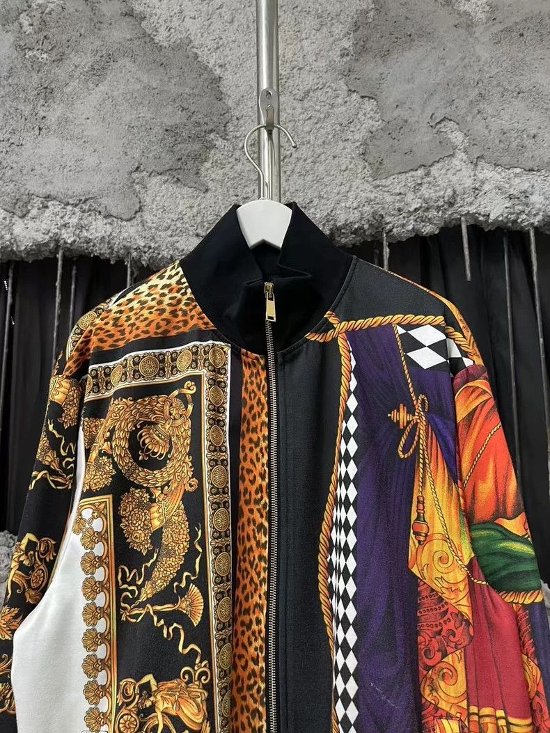 Versace Versace Zip Jacket with Colorful Print Size US L / EU 52-54 / 3 - 3 Thumbnail