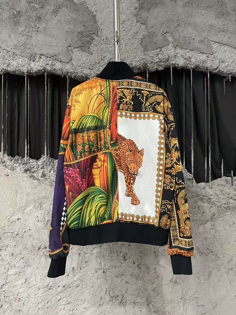 Versace Versace Zip Jacket with Colorful Print Size US L / EU 52-54 / 3 - 2 Thumbnail