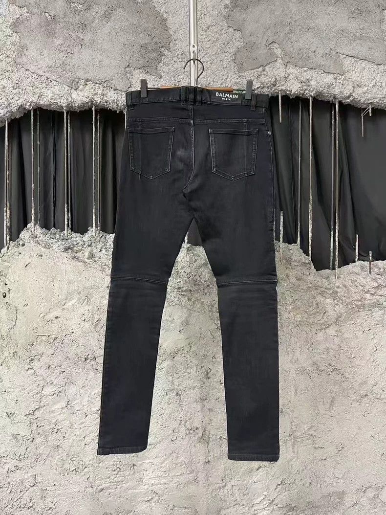 Balmain Balmain Black Denim Pants Size 31 Size US 31 - 2 Thumbnail