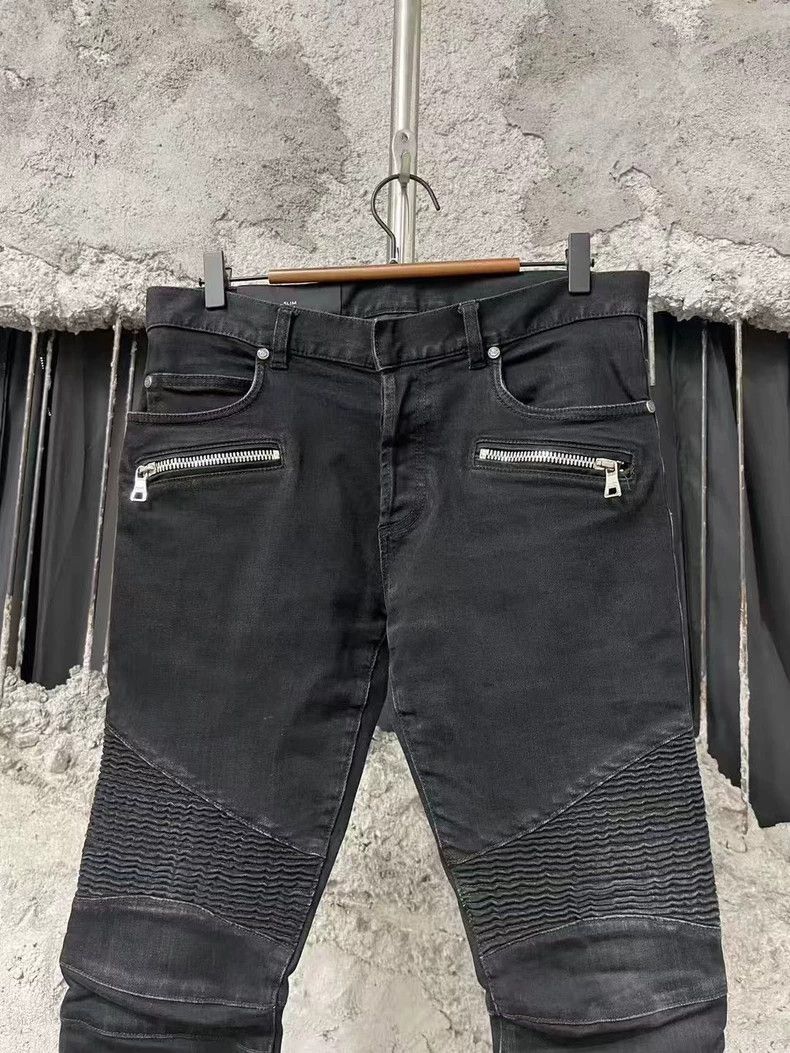 Balmain Balmain Black Denim Pants Size 31 Size US 31 - 3 Thumbnail