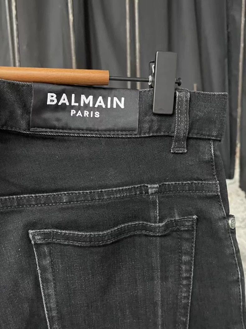 Balmain Balmain Black Denim Pants Size 31 Size US 31 - 6 Thumbnail