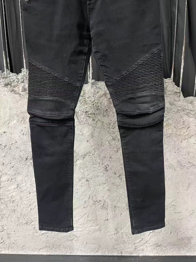 Balmain Balmain Black Denim Pants Size 31 Size US 31 - 4 Thumbnail