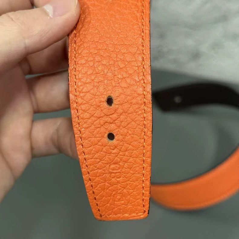Hermes Hermes Belt Size 90 in Orange Color Size ONE SIZE - 4 Thumbnail