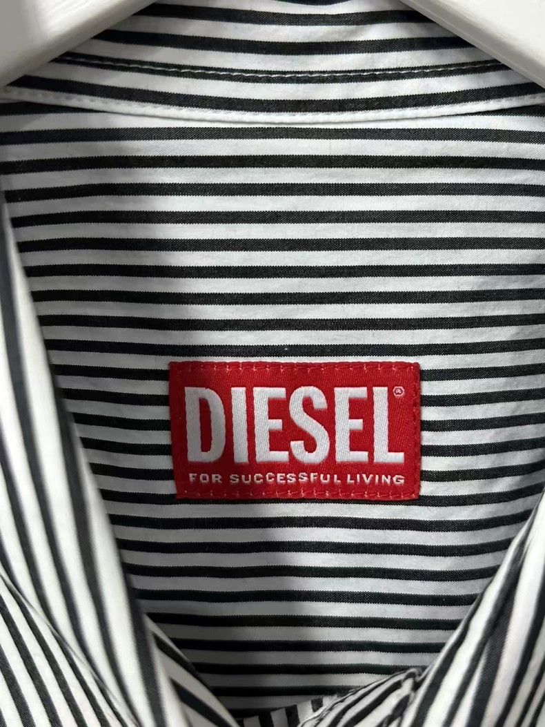 Diesel DIESEL Striped Long Sleeve Shirt Size US L / EU 52-54 / 3 - 6 Thumbnail