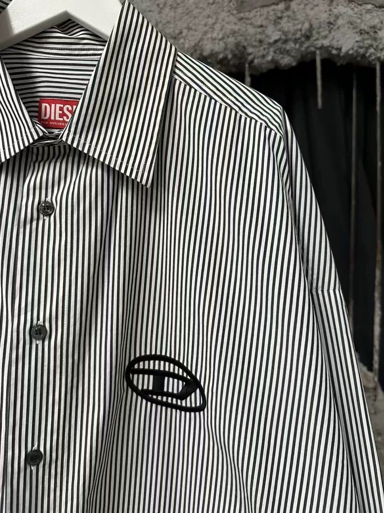 Diesel DIESEL Striped Long Sleeve Shirt Size US L / EU 52-54 / 3 - 5 Thumbnail