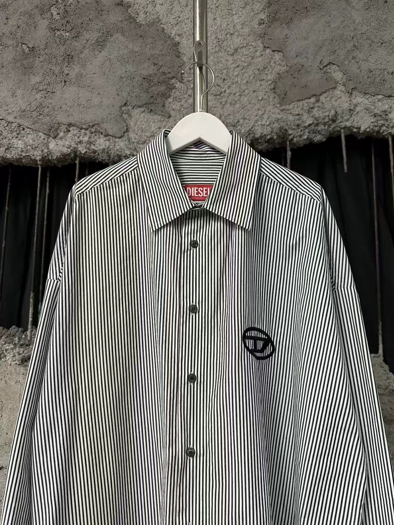 Diesel DIESEL Striped Long Sleeve Shirt Size US L / EU 52-54 / 3 - 3 Thumbnail