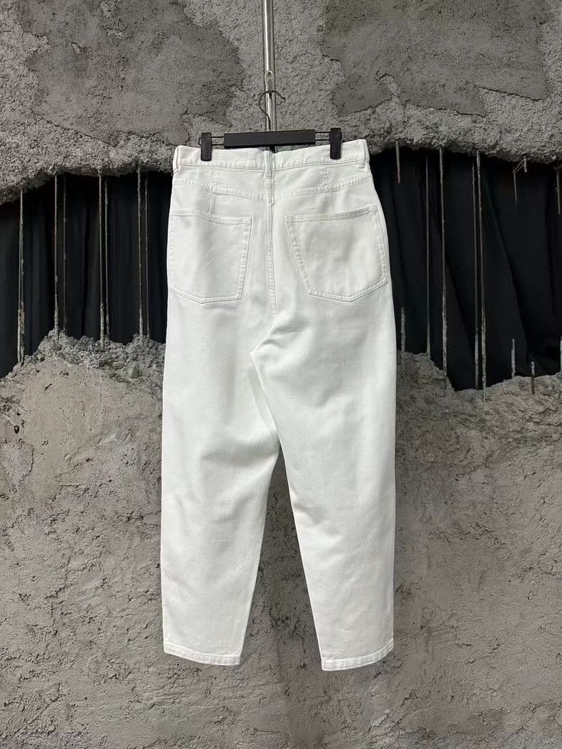 Anonymous Club Hed Mayner White Denim Pants Size US 5 / EU 37 - 2 Thumbnail