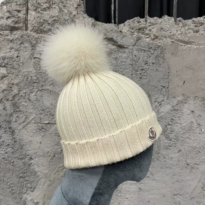 Moncler Moncler Kids Winter Hat with Pom Pom Size ONE SIZE - 2 Thumbnail