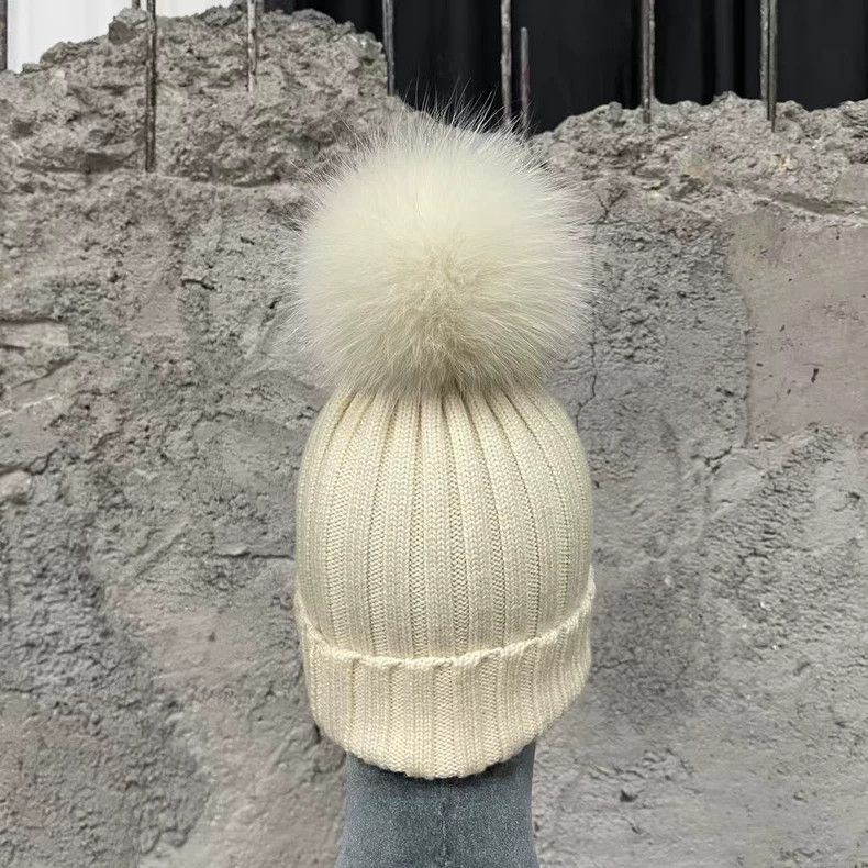 Moncler Moncler Kids Winter Hat with Pom Pom Size ONE SIZE - 3 Thumbnail