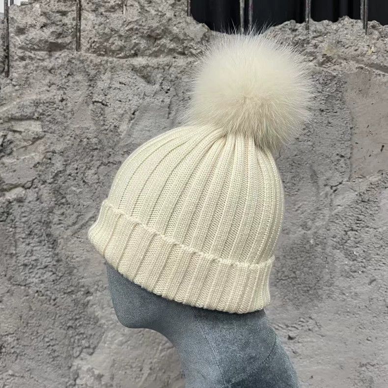 Moncler Moncler Kids Winter Hat with Pom Pom Size ONE SIZE - 4 Thumbnail