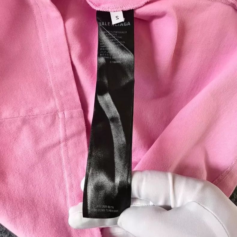 Balenciaga Balenciaga Pink Logo Short Sleeve T-Shirt Size US S / EU 44-46 / 1 - 4 Thumbnail