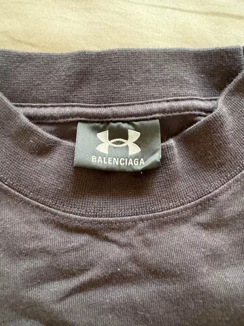 Balenciaga Balenciaga Under Armour Short Sleeve Shirt Size US M / EU 48-50 / 2 - 2 Thumbnail