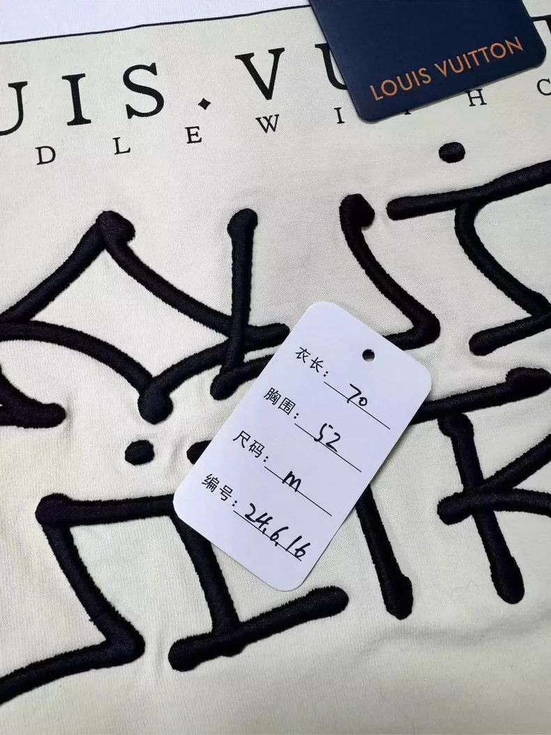 Louis Vuitton Louis Vuitton White Letter Short Sleeve Shirt Size US M / EU 48-50 / 2 - 4 Thumbnail