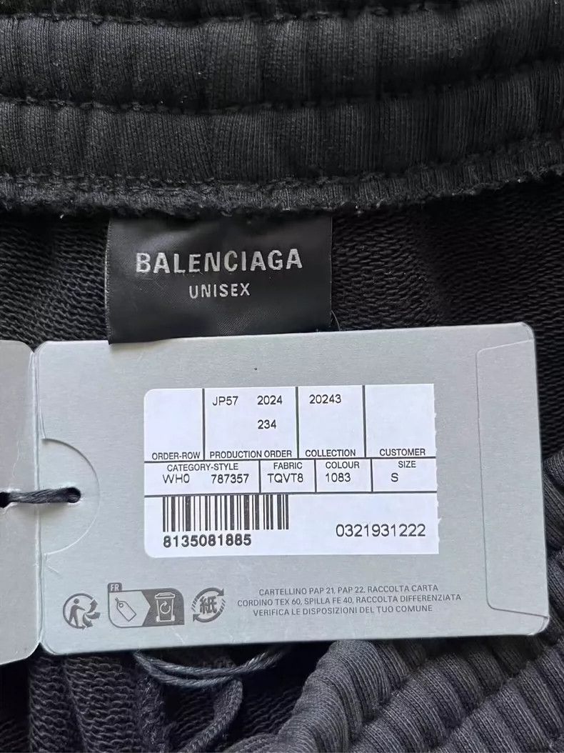 Balenciaga Balenciaga Reflective Logo Loose Pants Size US 8 / EU 41 - 4 Thumbnail