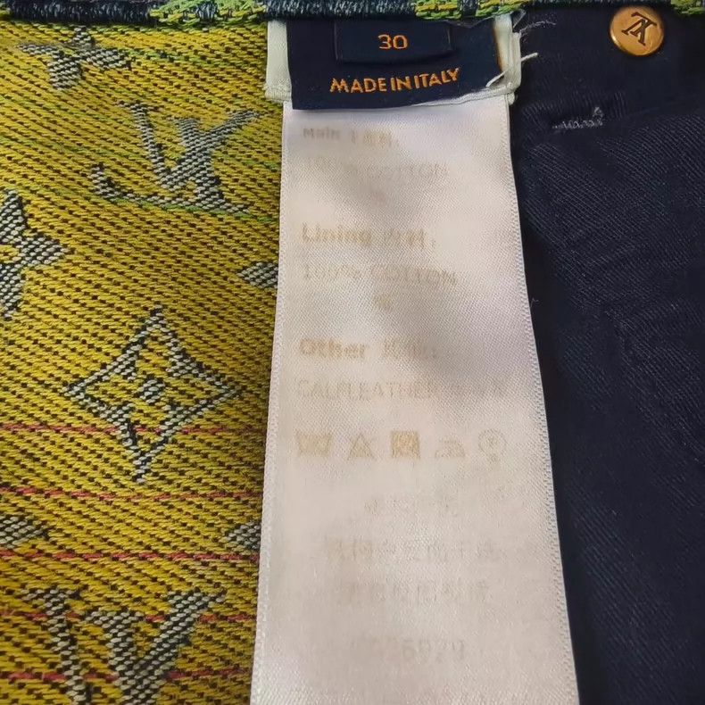 Louis Vuitton LOUIS VUITTON Logo Denim Shorts for Men Size US 30 / EU 46 - 4 Thumbnail