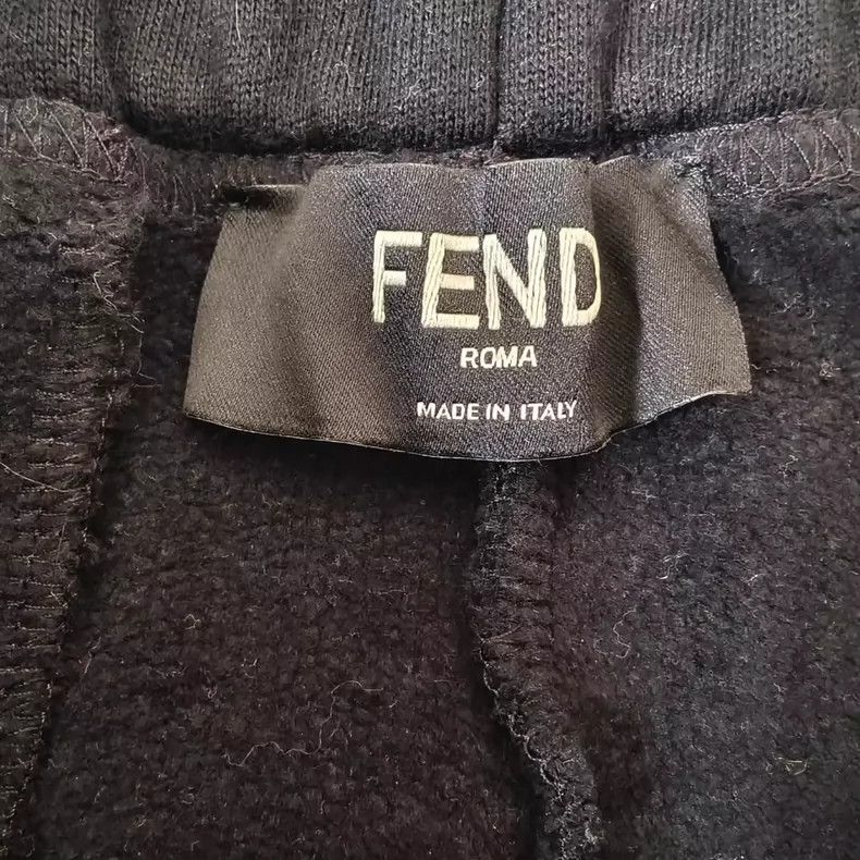 Fendi Fendi Black Logo Side Pants Size 36" / US 14 / IT 50 - 3 Thumbnail