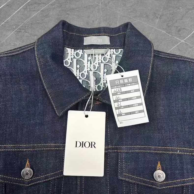 Dior DIOR Logo Denim Jacket Brand New Size 46 Size US L / EU 52-54 / 3 - 3 Thumbnail