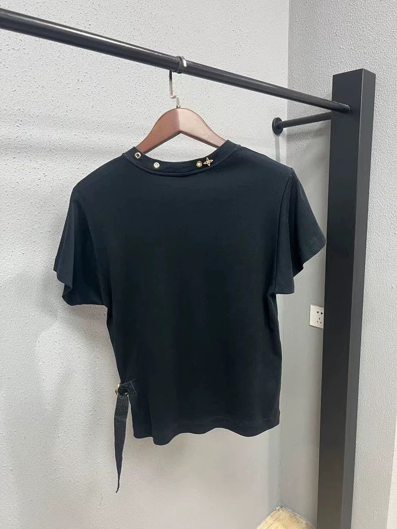 Louis Vuitton Short Sleeve Top with Metallic Accessories Size US M / EU 48-50 / 2 - 2 Thumbnail