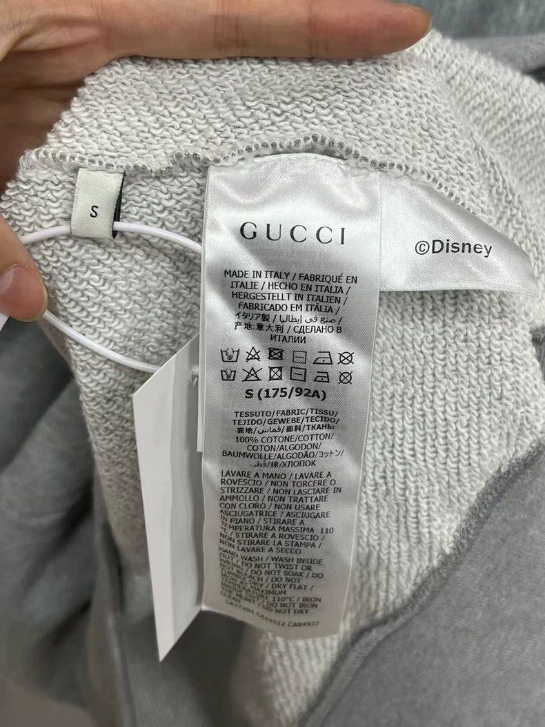 Gucci Gucci Mickey Mouse Gray Hoodie Size S Size US S / EU 44-46 / 1 - 3 Thumbnail