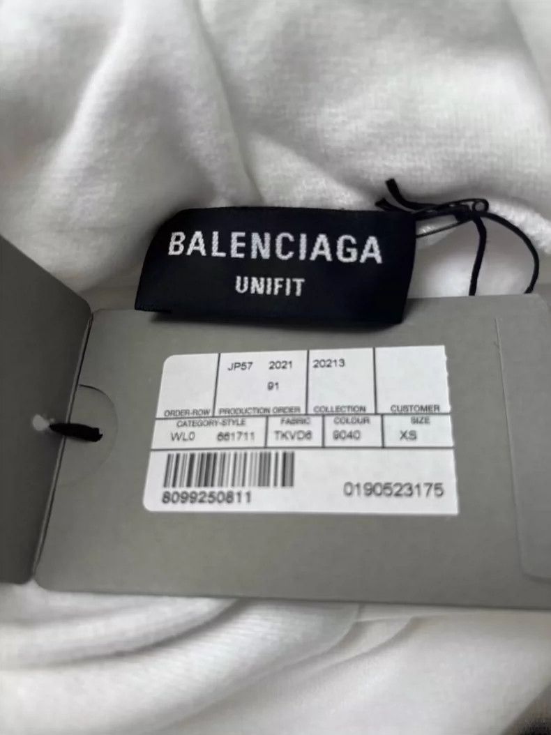 Balenciaga Balenciaga Logo Print Hooded Sweatshirt Size US XS / EU 42 / 0 - 4 Thumbnail