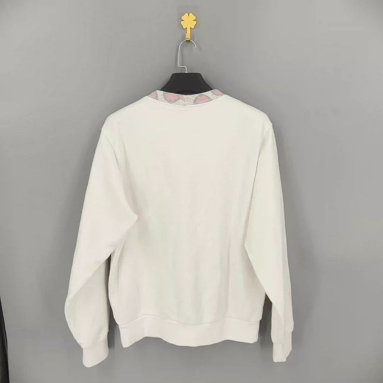Dior DIOR Long Sleeve White Pullover Sweatshirt Size US M / EU 48-50 / 2 - 2 Thumbnail