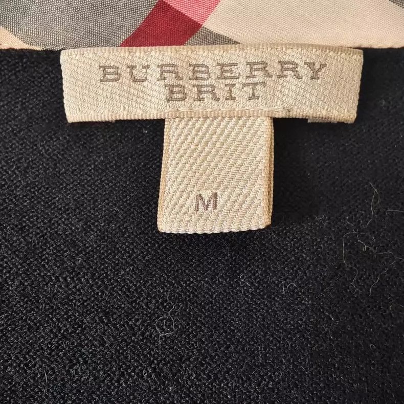 Burberry Burberry Black Wool Knit Cardigan M Size Size US M / EU 48-50 / 2 - 3 Thumbnail