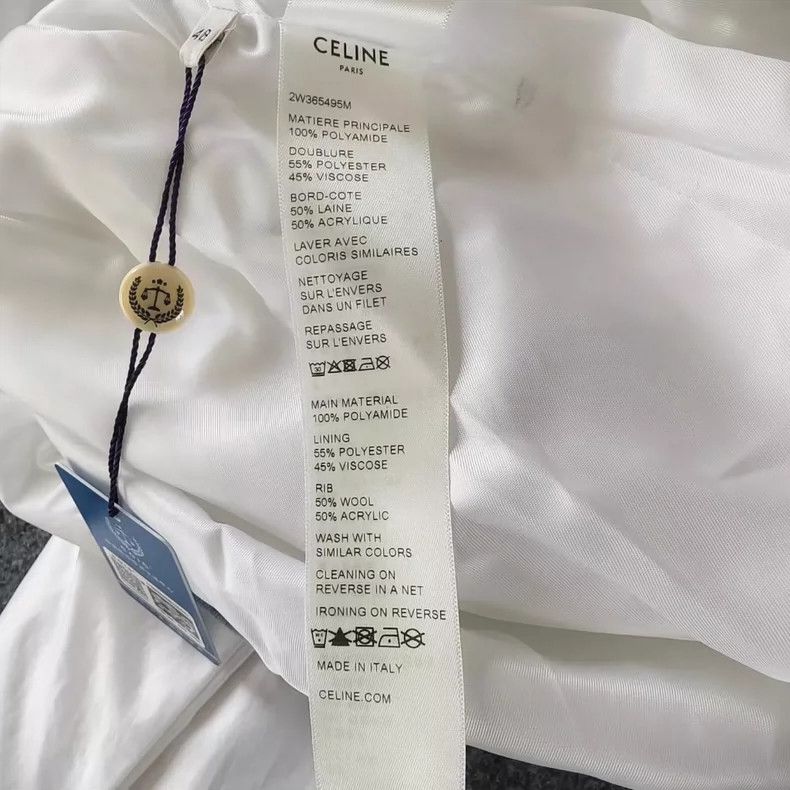 Celine Celine White Logo Jacket Size US M / EU 48-50 / 2 - 5 Thumbnail