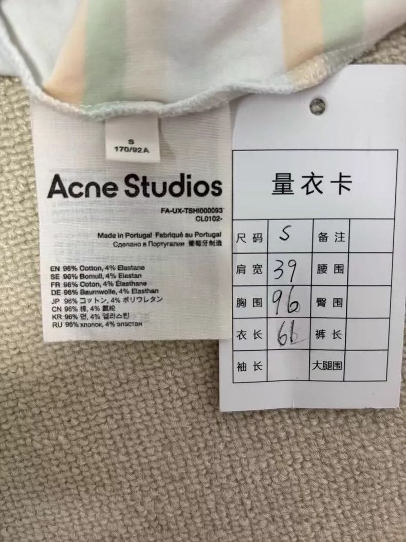 Acne Studios Acne Studios Striped Logo T-Shirt Size S Size US S / EU 44-46 / 1 - 5 Thumbnail