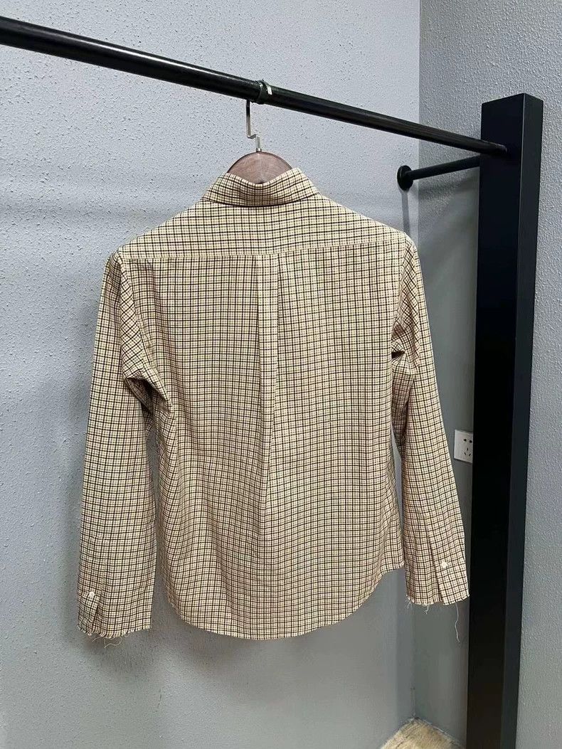 Miu Miu Miumiu Checked Long Sleeve Shirt Size 38 Size US M / EU 48-50 / 2 - 2 Thumbnail
