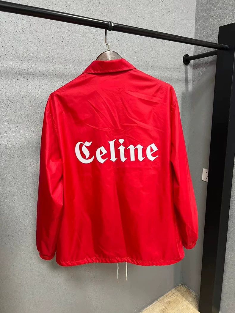 Celine Celine Red Coach Jacket Size 48 Brand New Size US L / EU 52-54 / 3 - 2 Thumbnail