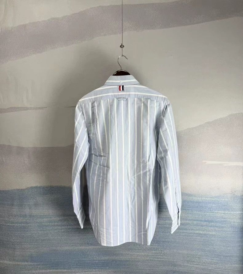 Thom Browne Thom Browne Striped Tennis Embroidered Shirt Size US M / EU 48-50 / 2 - 4 Thumbnail