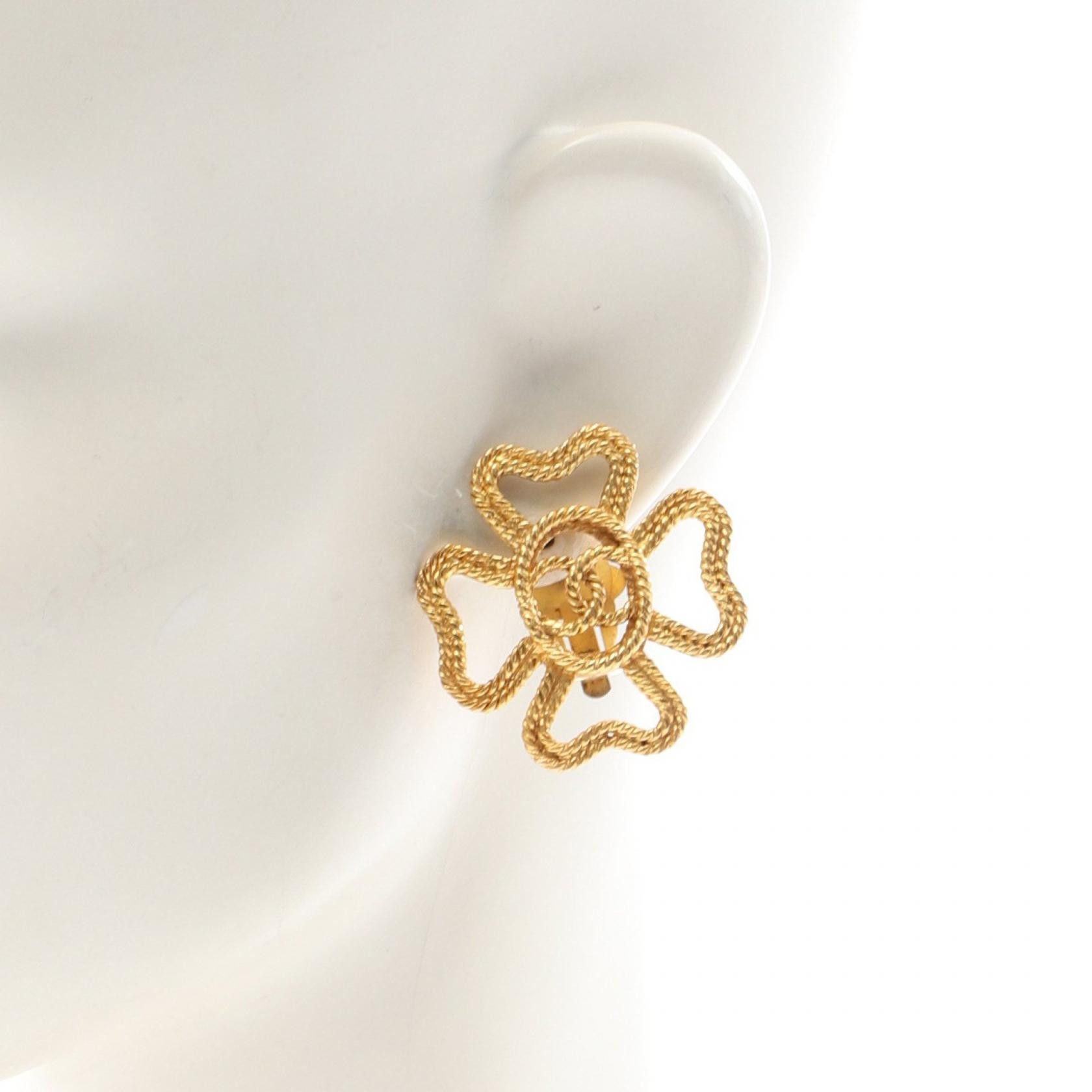Chanel Chanel Chanel Coco Mark Earrings Metal Earrings Size ONE SIZE - 4 Thumbnail