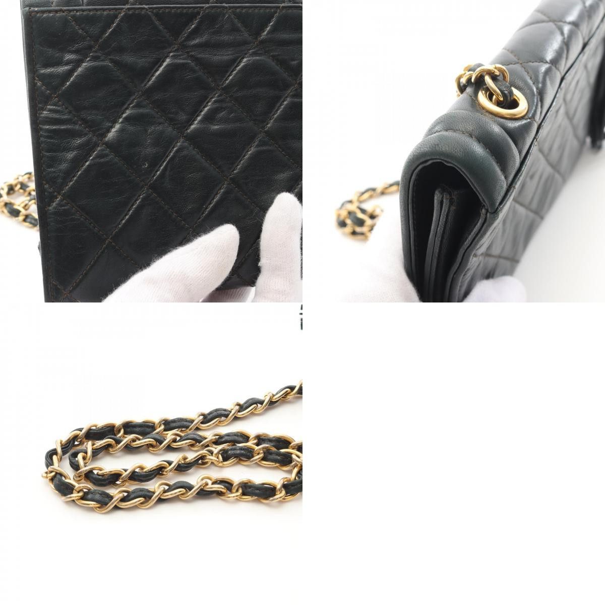 Chanel Chanel Chanel Matelasse Lambskin Shoulder Bag Leather Shoulder Bag Size ONE SIZE - 10 Thumbnail